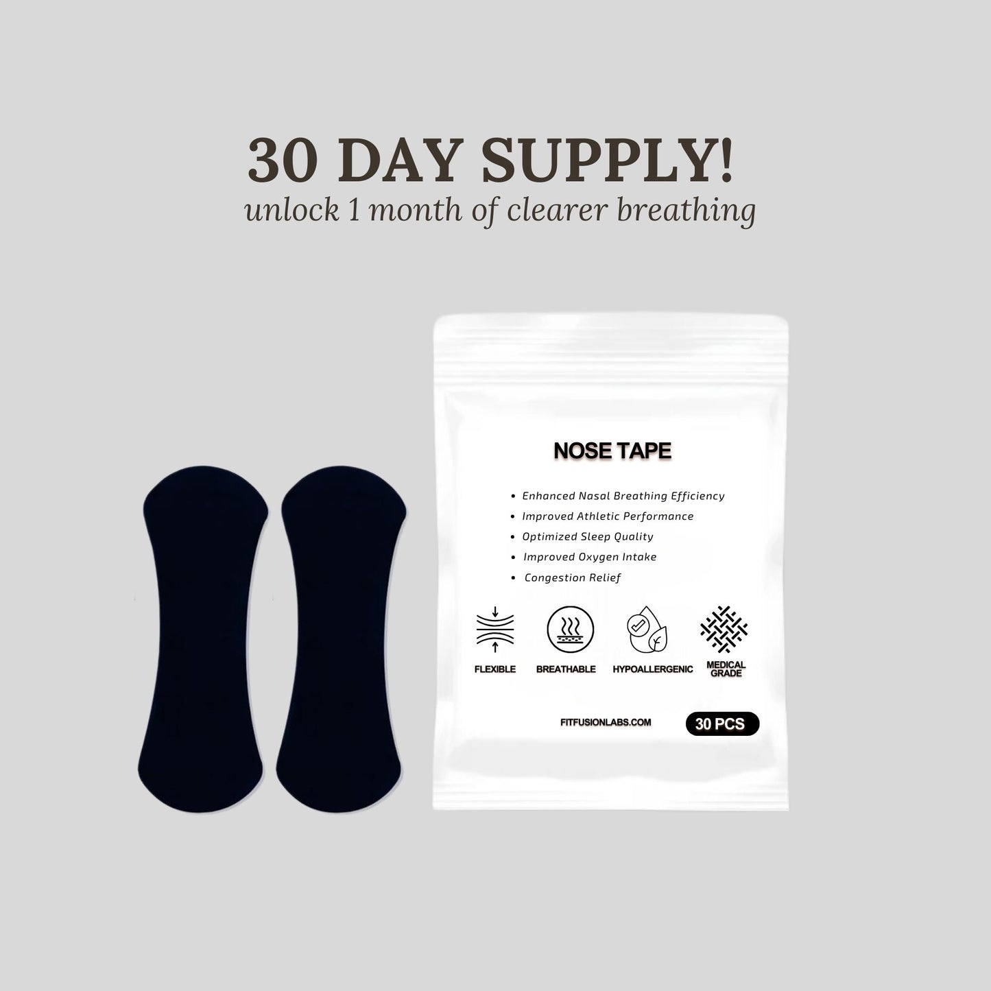 Fit Fusion Labs Nasal Strips for Sleep